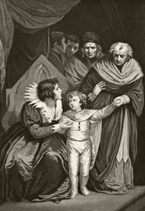 Elizabeth Woodville, Queen Consort of King Edward IV of England, Surrendering her Son, from 